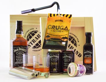 Dárková bedna s páčidlem Jack Daniels Contraband originální dárek pro muže