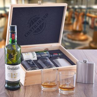 Glenfiddich 12 YO Set Contraband originální dárek pro muže