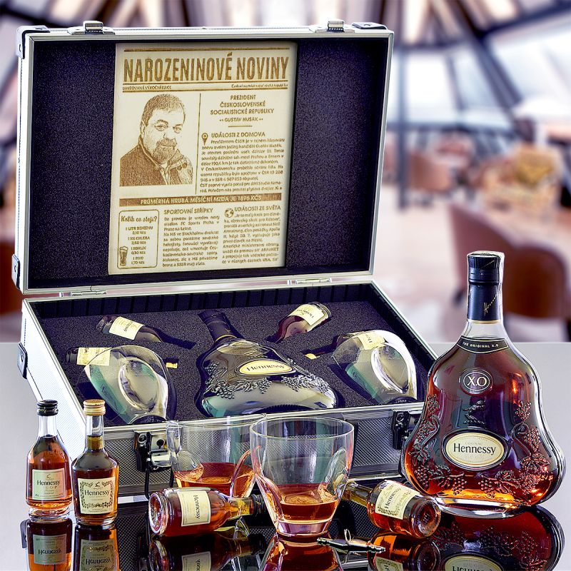 Hennessy XO AL Kufr Contraband Originální dárek pro muže