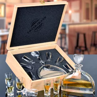 Dárková kazeta s karafou NEMO Bohemia Crystal