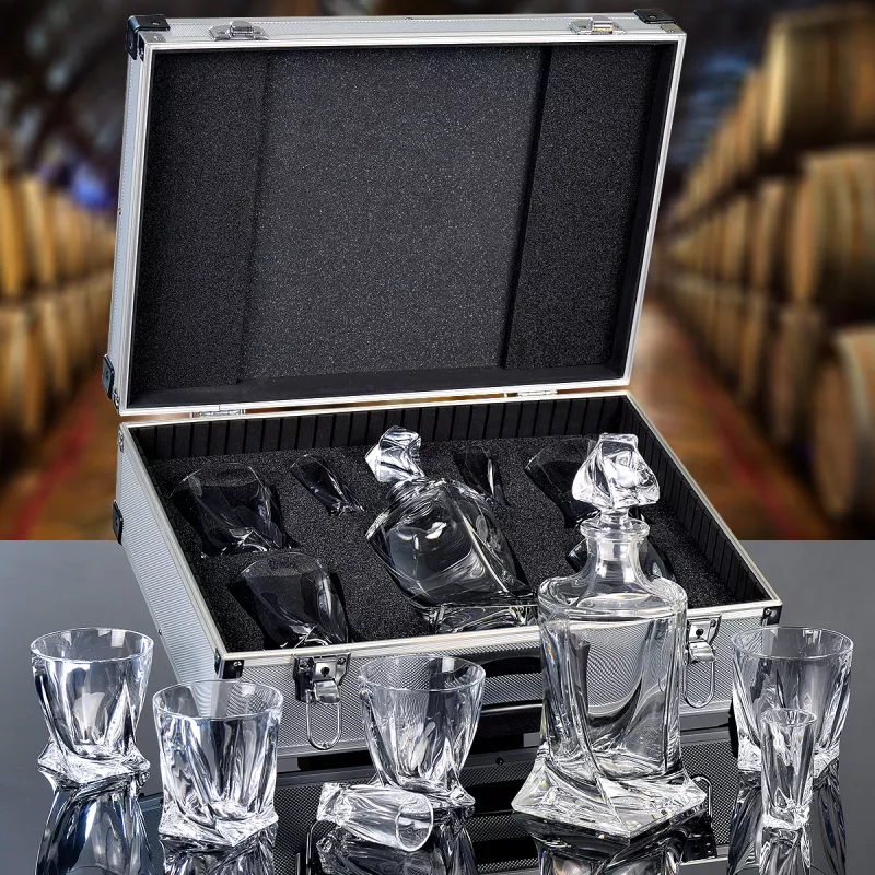 Karafa QUADRO Bohemia Crystal Dárkové balení