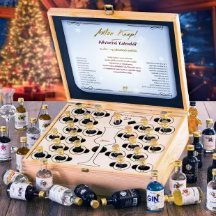Adventní Kalendář s pálenkami Anton Kaapl Set Contraband