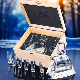 Dárková sada s karafou KATHRENE Bohemia Crystal