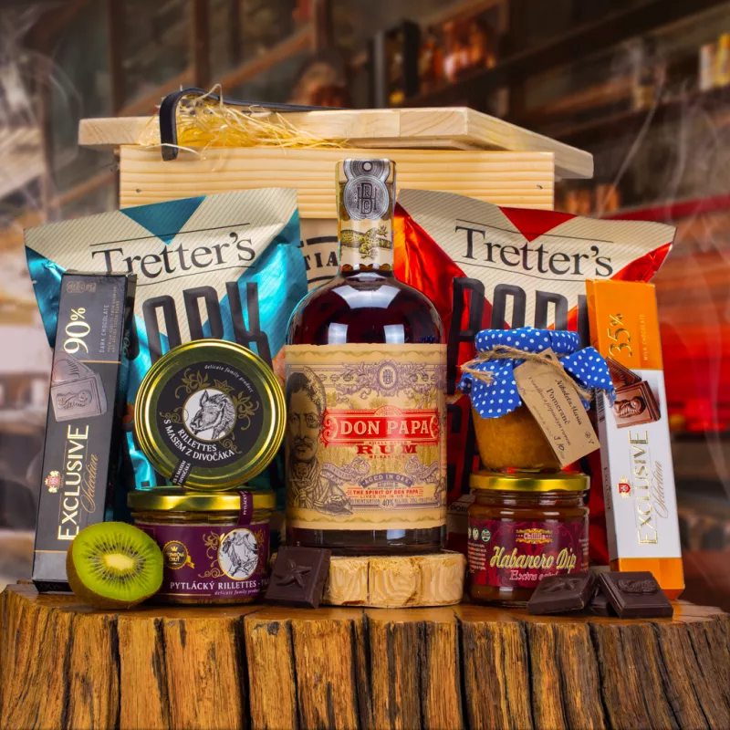 Dárková Bedna s páčidlem Don Papa