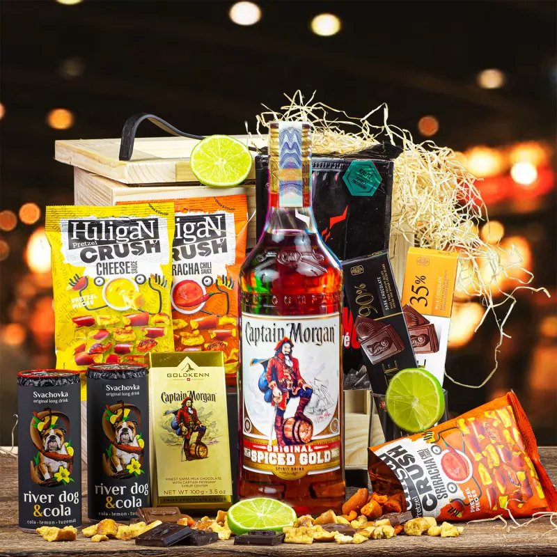 Dárková Bedna s páčidlem Captain Morgan