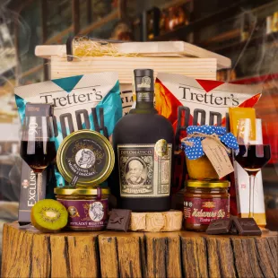 Dárková Bedna s páčidlem Diplomatico | Standardní víko, Víko s gravírovaným textem, Víko s vánočním motivem