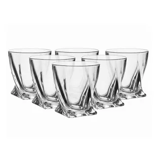 Bohemia Crystal sklenice Quadro 6x55 ml