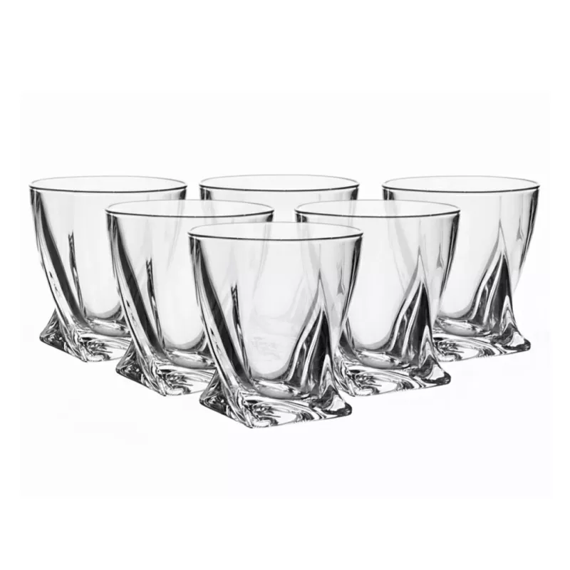 Bohemia Crystal sklenice Quadro 6x55 ml