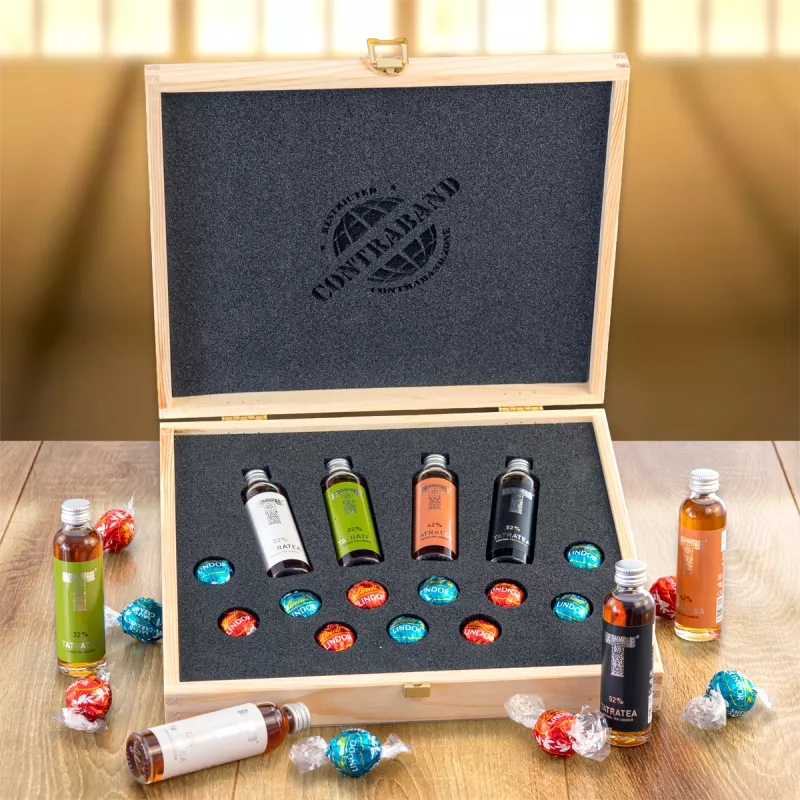 Dárková sada pralinky Lindt & likér Tatratea