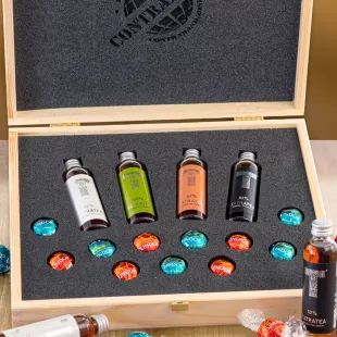 Dárková sada pralinky Lindt & likér Tatratea