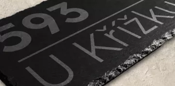 Domovní tabulka číslo popisné břidlice