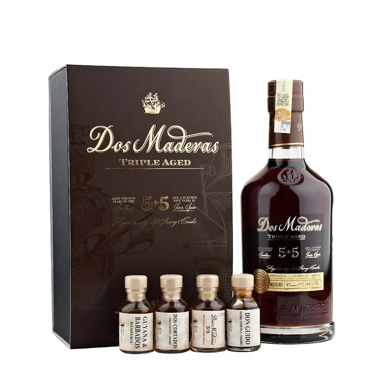 Dos Maderas 5+5 Degustační sada 0,7L 40%