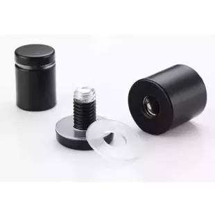 Sada nerezových distančních podložek 4 ks - černá