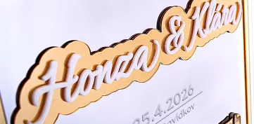 Svatební uvítací cedule