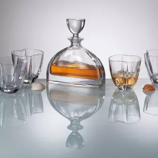 Whisky set Bohemia Crystal Nemo karafa + 6 sklenic