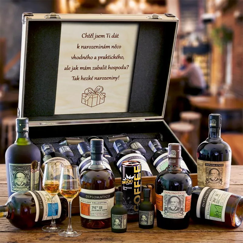 Diplomatico Quad Combo AL Kufr Contraband originální dárek pro muže