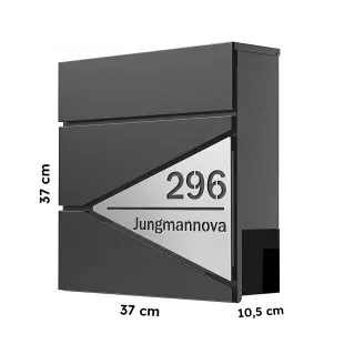 Poštovní schránka Antracit - stříbrná SIL706