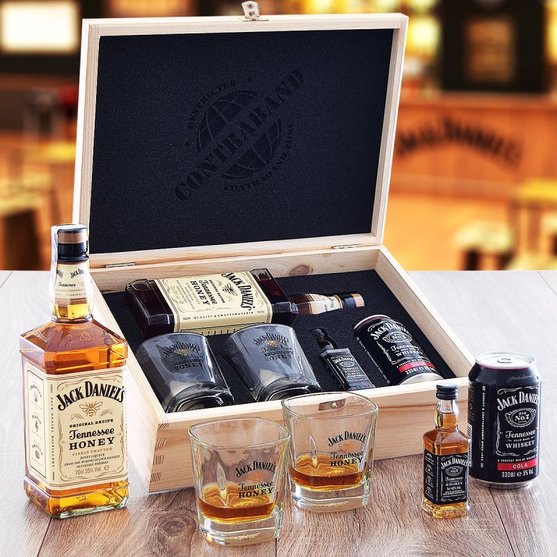 Jack Daniel's Honey Set Contraband Originální dárek pro muže