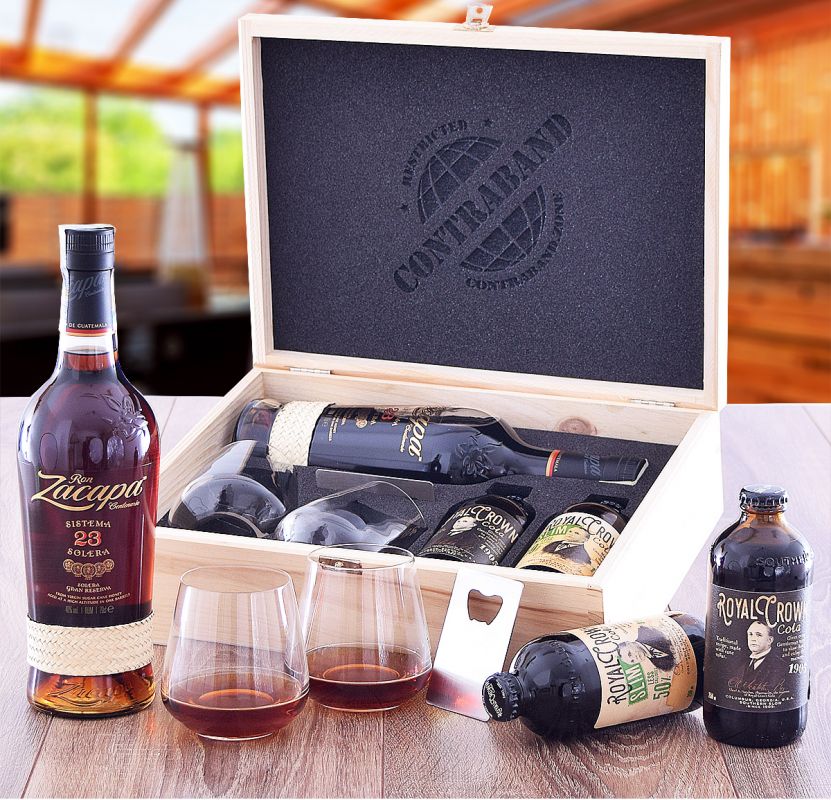 Zacapa Centenario 23 YO Set Contraband Originální dárek pro muže