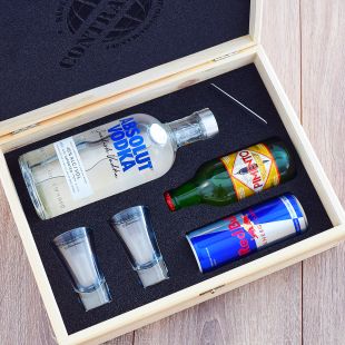 Dárkový koš Absolut Vodka Set Contraband