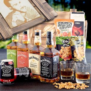 Jack Daniel's Double ARMY - víko s gravírovaným obrázkem a textem