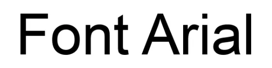 Font Arial