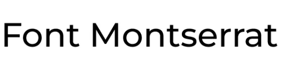 Font Montserrat