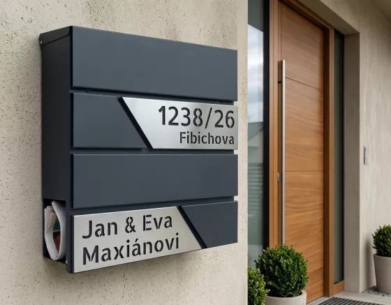 Kovová poštovní schránka