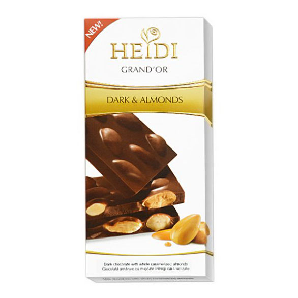 HEIDI Hořká čokoláda s karamelizovanými mandlemi